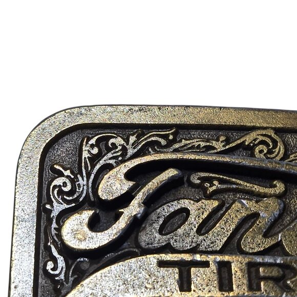 Fansler Tires Belt Buckle Garden City Kansas 1978 Vintage Advertising Promo - Picture 8 of 11